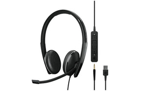 EPOS Sennheiser Adapt 165 USB-A II Stereo Headset USB-A 3.5mm (1000916) - SourceIT