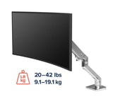 Ergotron HX Desk Monitor Arm for Displays up to 19kg Polished Aluminum (45-475-026) - SourceIT