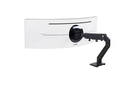Ergotron HX Desk Monitor Arm with HD Pivot (Black/White) - SourceIT