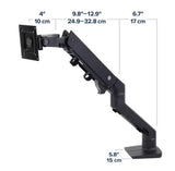 Ergotron HX Desk Monitor Arm with HD Pivot Matte Black (45-647-224) - SourceIT