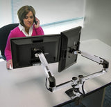 Ergotron LX Dual Desk Mount Side-by-Side Arm Polished Aluminum (45-245-026) - SourceIT