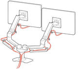 Ergotron LX Dual Desk Mount Side-by-Side Arm Polished Aluminum (45-245-026) - SourceIT