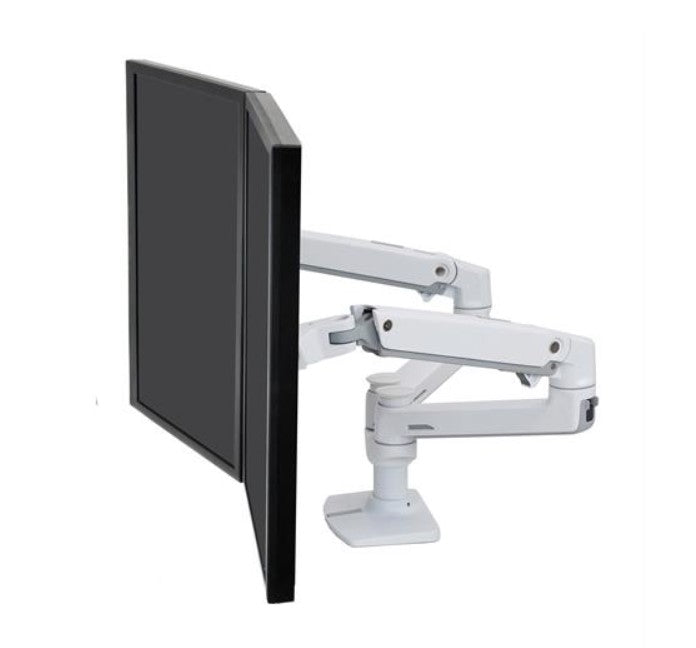 Ergotron Lx Dual Desk Mount Side-by-side Arm White (45-491-216) 