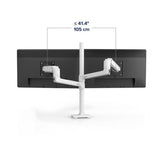 Ergotron LX Dual Desk Mount Stacking Arm for Displays up to 40" White (45-509-216) - SourceIT