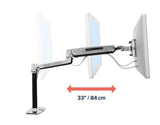 Ergotron LX HD Sit-Stand Desk Arm Polished Aluminum - SourceIT