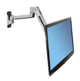 Ergotron LX Sit-Stand Wall Mount LCD Arm Polished Aluminum - SourceIT