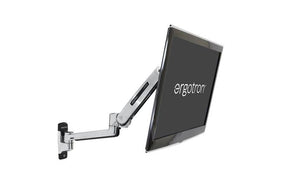 Ergotron LX Sit-Stand Wall Mount LCD Arm Polished Aluminum (45-353-026) - SourceIT