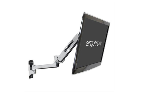 Ergotron LX Sit-Stand Wall Mount LCD Arm Polished Aluminum (45-353-026) - SourceIT