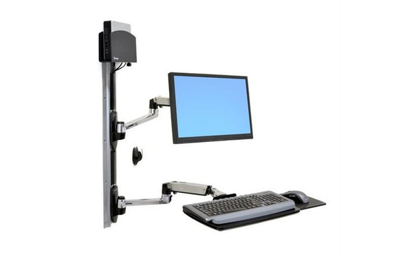 Ergotron LX Wall Mount System with CPU Holder (45-253-026) - SourceIT Singapore