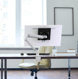 Ergotron MXV Desk Monitor Arm White with Two-Piece Clamp - SourceIT Singapore