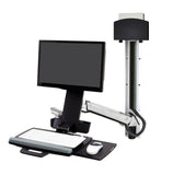 Ergotron StyleView® Sit-Stand Combo System Small CPU holder (45-273-026) - SourceIT Singapore