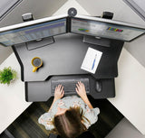 Ergotron WorkFit® Corner Standing Desk Converter (33-468-921) - SourceIT Singapore