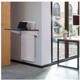 Ergotron WorkFit® Elevate™ Sit-Stand Wall Desk Walnut Hills (24-804-S894) - SourceIT