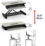 Ergotron WorkFit-Z Mini Sit-Stand Desktop (Grey Woodgrain) - SourceIT Singapore