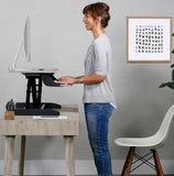 Ergotron WorkFit-Z Mini Sit-Stand Desktop (Grey Woodgrain) - SourceIT Singapore
