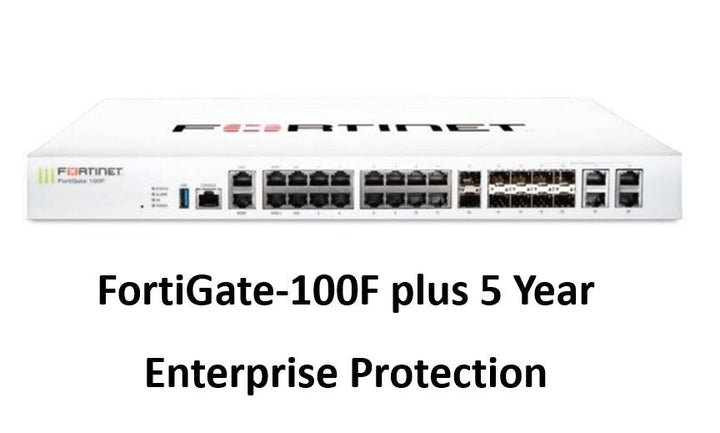 Fortinet FortiGate-100F Hardware plus 24x7 FortiCare and FortiGuard Enterprise Protection (FG-100F-BDL-811-12) - SourceIT