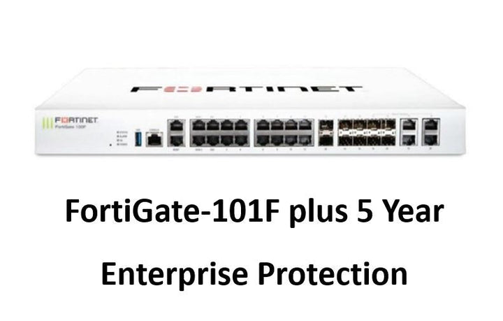 Fortinet FortiGate-101F Hardware plus 24x7 FortiCare and FortiGuard Enterprise Protection (FG-101F-BDL-811-12) - SourceIT