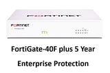 Fortinet FortiGate-40F Hardware plus 24x7 FortiCare and FortiGuard Enterprise Protection (FG-40F-BDL-811-12) - SourceIT
