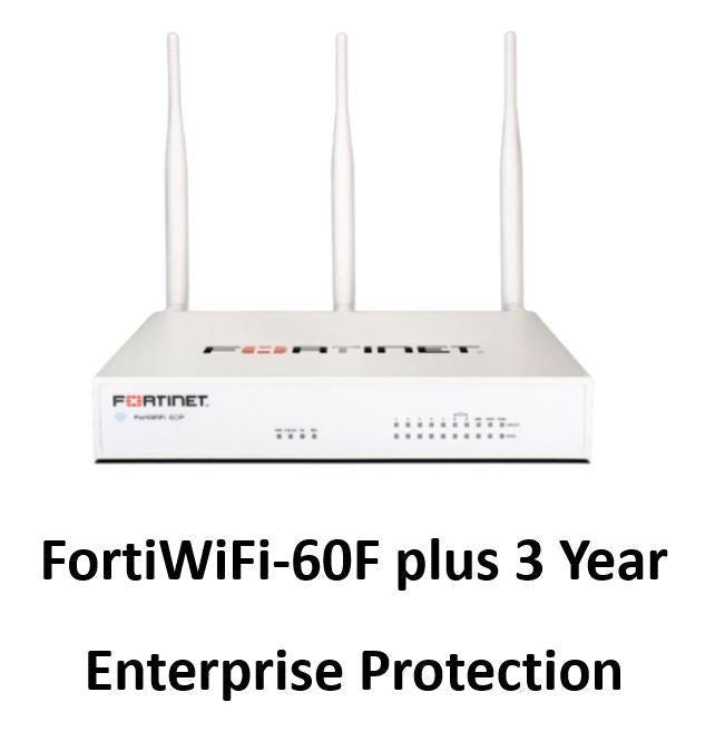 Fortinet FortiGate-60F Hardware plus 24x7 FortiCare and FortiGuard Enterprise Protection (FG-60F-BDL-811-12) - SourceIT