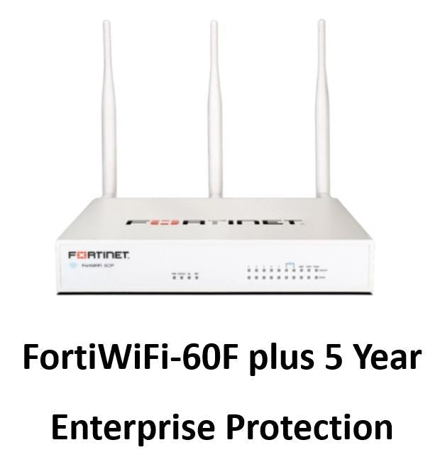 Fortinet FortiGate-60F Hardware plus 24x7 FortiCare and FortiGuard Enterprise Protection (FG-60F-BDL-811-12) - SourceIT