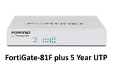 Fortinet FortiGate-81F Hardware plus 24x7 FortiCare and FortiGuard Unified Threat Protection (UTP) (FG-81F-BDL-950-12) - SourceIT