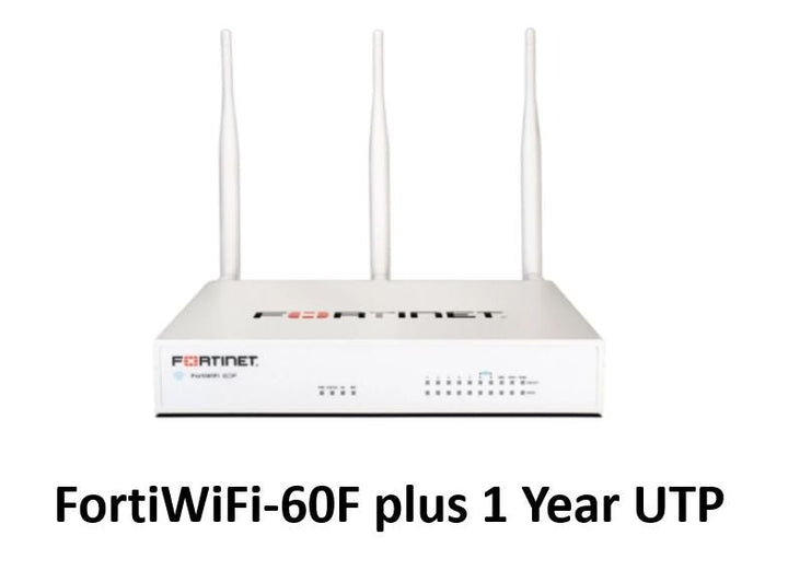 Fortinet FortiWiFi-60F Hardware plus 24x7 FortiCare and FortiGuard Unified Threat Protection (UTP) (FWF-60F-S-BDL-950-12) - SourceIT