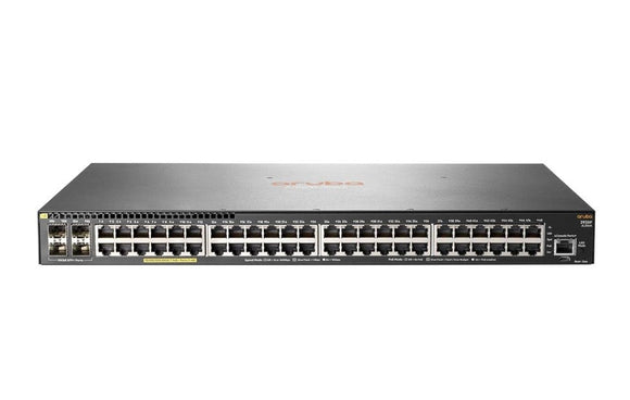 HPE Aruba 2930F 48 Port 370W PoE+ Gigabit Managed Network Switch with SFP+ (JL256A) - SourceIT