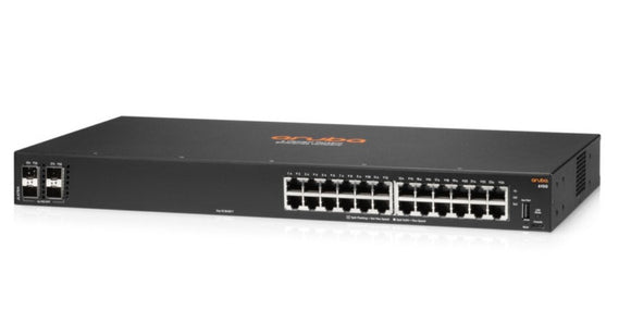 HPE Aruba 6100 24 Port Gigabit Managed Network Switch with SFP+ (JL678A) - SourceIT