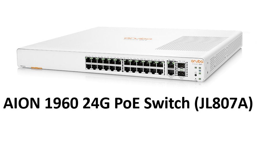 HPE Aruba Instant On 1960 24G/24G PoE Switch (JL806A)/(JL807A