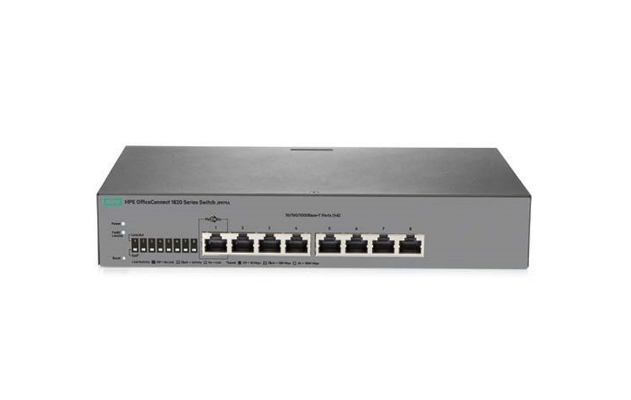 HPE Aruba OfficeConnect 1820 8G 65W PoE and Non PoE Switch