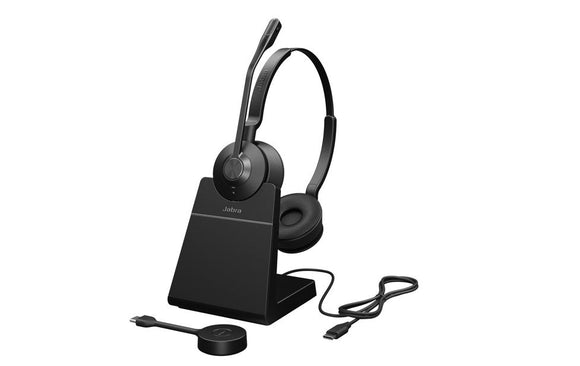 Jabra Engage 55 Stereo MS Wireless ANC DECT Headset with Stand USB-C (9559-475-111) - SourceIT