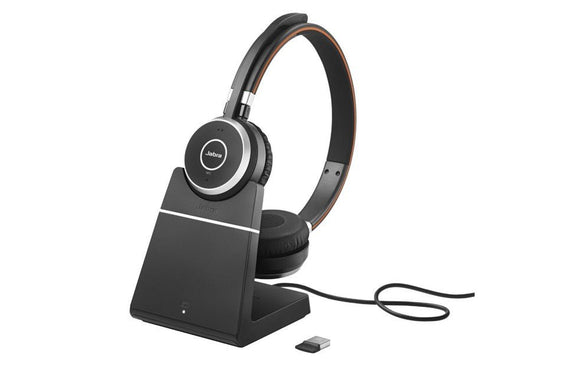 Jabra Evolve 65 SE MS Stereo Wireless Bluetooth Charging Stand USB-A (6599-833-399) - SourceIT