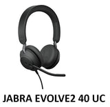 Jabra Evolve2 40 Mono/Stereo Office Headset Black (USB-A/C) - SourceIT