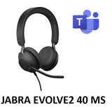 Jabra Evolve2 40 Mono/Stereo Office Headset Black (USB-A/C) - SourceIT