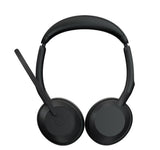 Jabra Evolve2 55 Link380 USB-A UC Stereo Wireless Headset with Stand (25599-989-989) - SourceIT