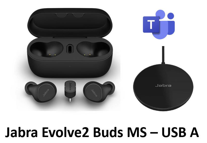 Jabra Evolve2 Buds USB-C UC ワイヤレス イヤホン - イヤフォン