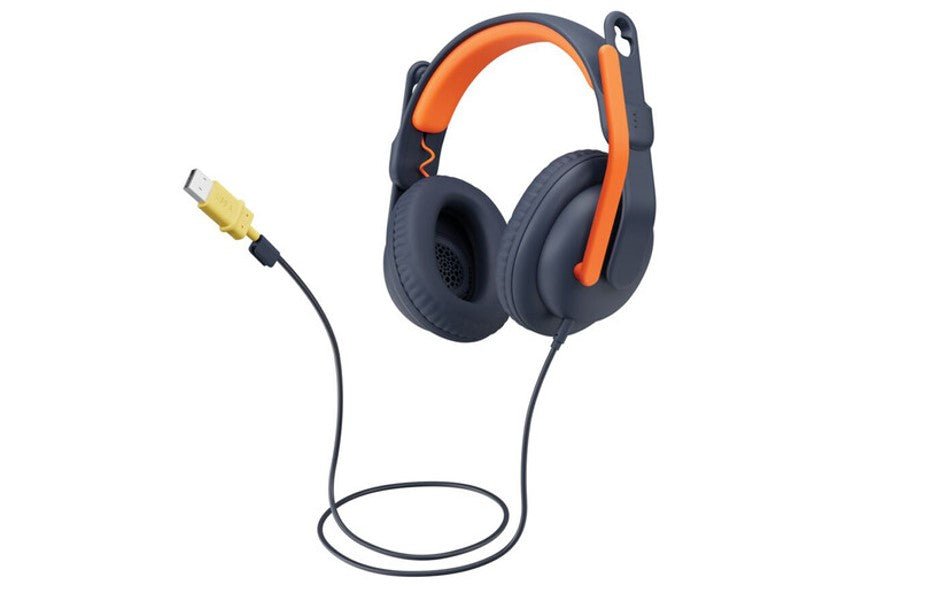 Logitech Zone Learn Classic Blue USB-A Over-Ear Wired Headset (981