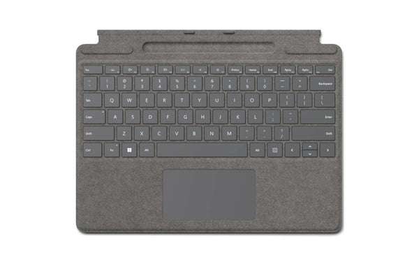 Microsoft Surface Pro Signature Type Cover Platinum Alcantara Fabric (8XB-00075) - SourceIT