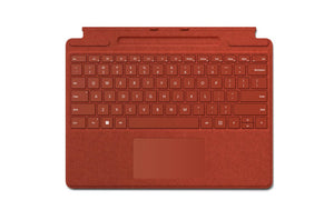 Microsoft Surface Pro Signature Type Cover Poppy Red Alcantara Fabric (8XB-00035) - SourceIT