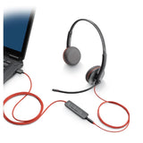 Poly Blackwire 3210 Monaural USB-C Headset with USB-C and A Adapter (8X214AA) - SourceIT