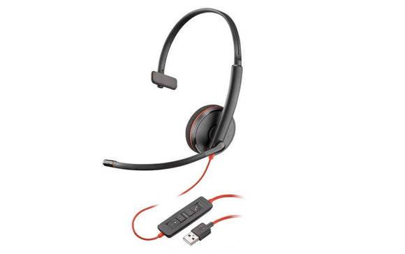 Poly Blackwire 3210 Mono Office Headset USB-A (209744-201) - SourceIT