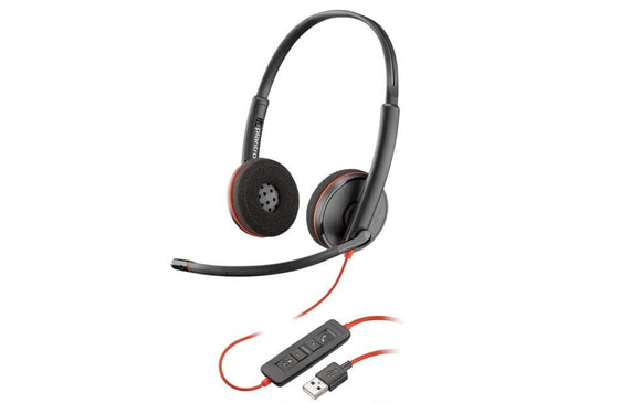 Poly Blackwire 3220 Stereo Office Headset USB-A (209745-201) - SourceIT