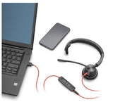 Poly Blackwire 3310 MS Teams Mono Office Headset USB-A (212703-01) - SourceIT