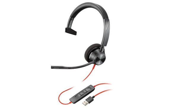 Poly Blackwire 3310 MS Teams Mono Office Headset USB-A (212703-01) - SourceIT