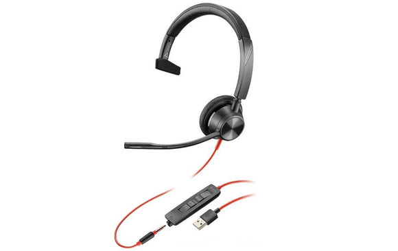 Poly Blackwire 3315 MS Teams Mono Office Headset USB-A (214014-01) - SourceIT