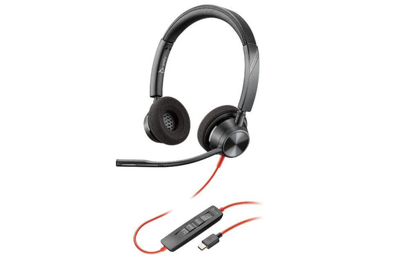 Poly Blackwire 3320 MS Teams Stereo Office Headset USB-C (214013-01) - SourceIT