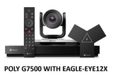 Poly G7500 Video Conferencing System Ethernet LAN Group (7200-85860-102)  With Eagle-Eye 12X