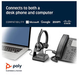 Poly Savi 7310-M MS Office Mono Wireless DECT Headset (215202-05) - SourceIT