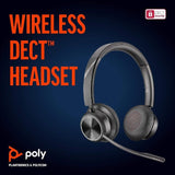 Poly Savi 7320 UC Office Stereo Wireless DECT Headset (214777-05) - SourceIT