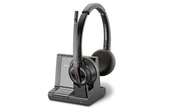 Poly Savi 8220-M MS Office Stereo 3-In-1 Wireless DECT Headset (207326-02) - SourceIT